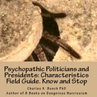book on Donald Trump, Psychopathic Politicians Vampires and Pirates by Charles K. Bunch, Ph.D.